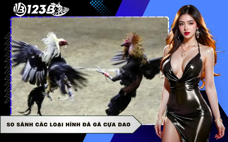 So sánh các loại hình đá gà cựa dao